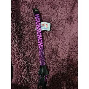 Claire's zipper purple bracelet